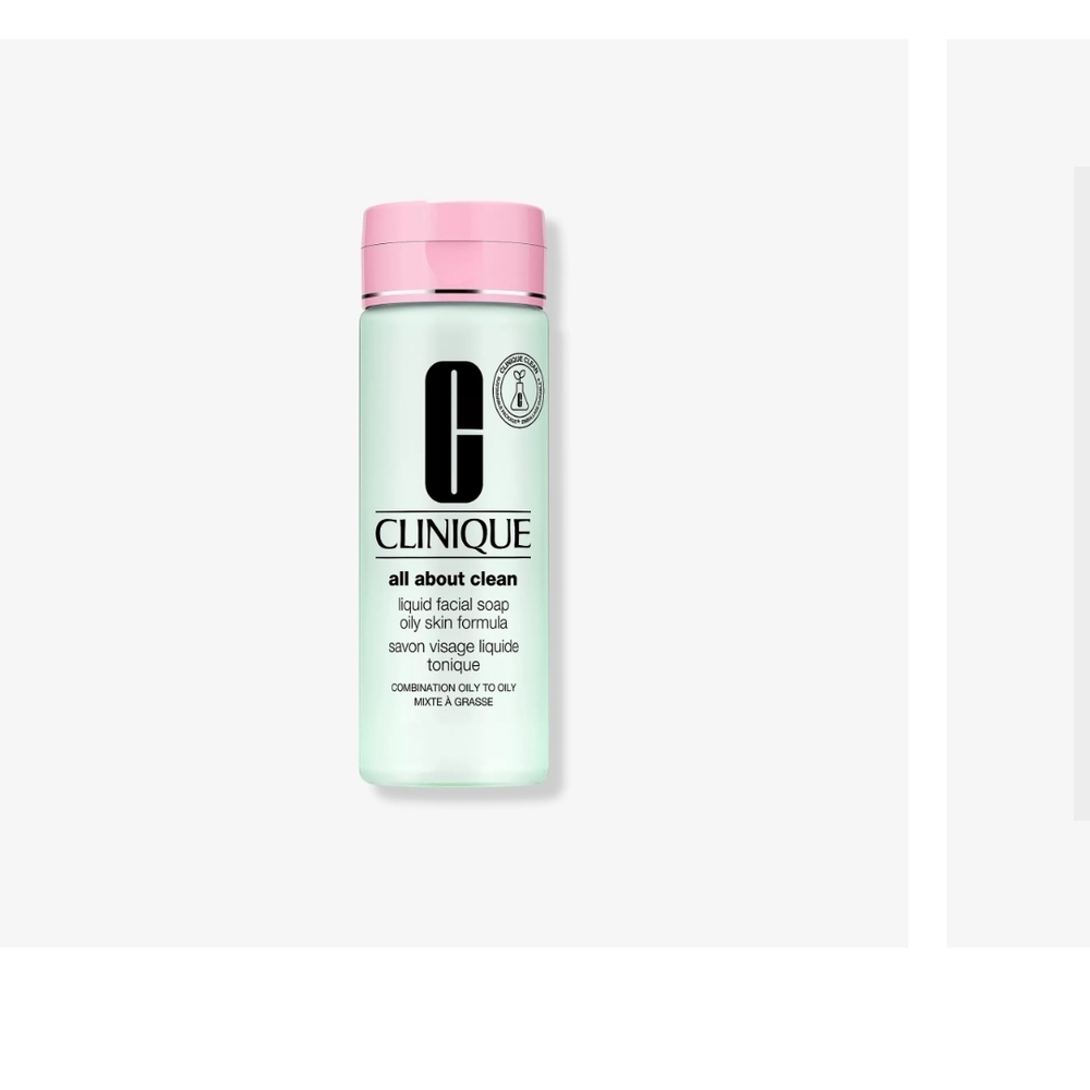 Clinique All About Clean Liquid Facial Soap - Pink Cap, Green Bottle